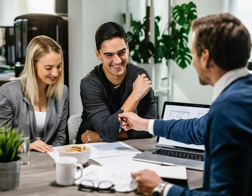 Melbourne business owner discussing loan with financial advisor